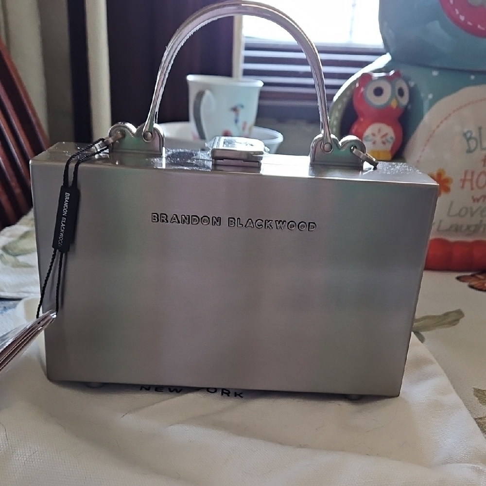 Brandon Blackwood Metal Slim Trunk handbag